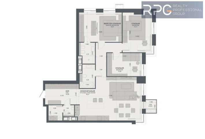 Свої податки платимо 3-к квартира 123м² ЖК TRIIINITY Печерськ - фото 1