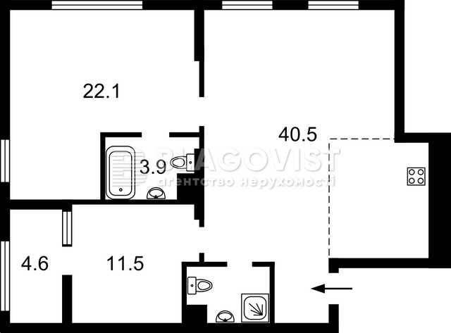ЖК "Славутич-2" Зарічна 6 корп. 5.  Продаж 2 кімнатної квартири - фото 1