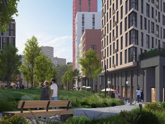 3-кімнатна квартира 92 м² з терасою та гардеробними — ЖК Brother Киев