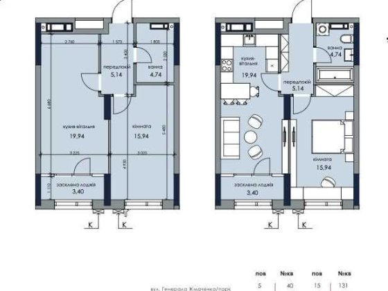 Однокімнатна квартира в ЖК Нoвий Автограф будинок 1 Київ