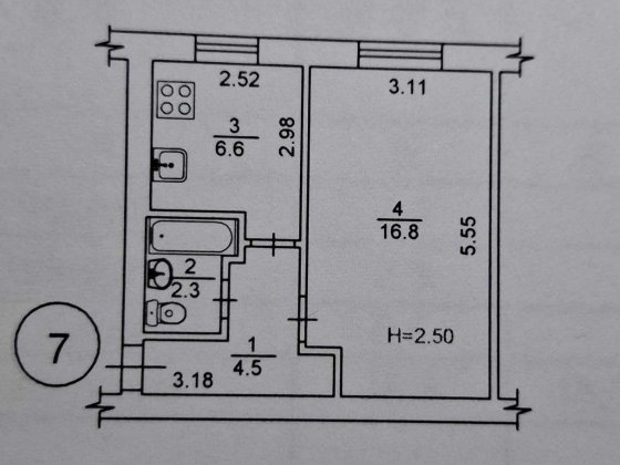 Продам 1-кімнатну квартиру в Дарницькому районі Києва Київ