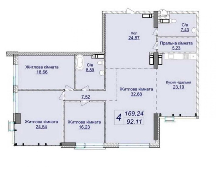 БЕЗ%!Продаж 4-к.квартири в ЖК Новопечерські Липки, 7 черга, 2будинок - фото 1