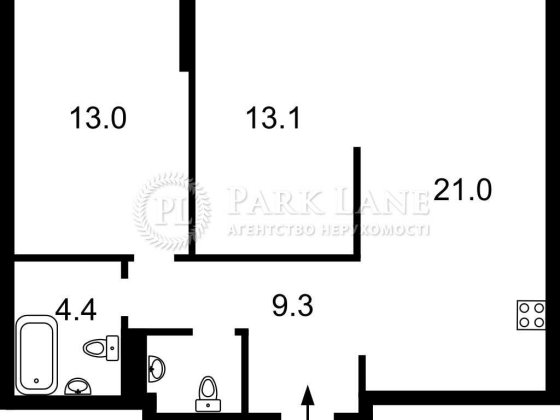 1к ЖК Dibrova Park Діброва Парк готова до чистового ремонту Сирецька Киев