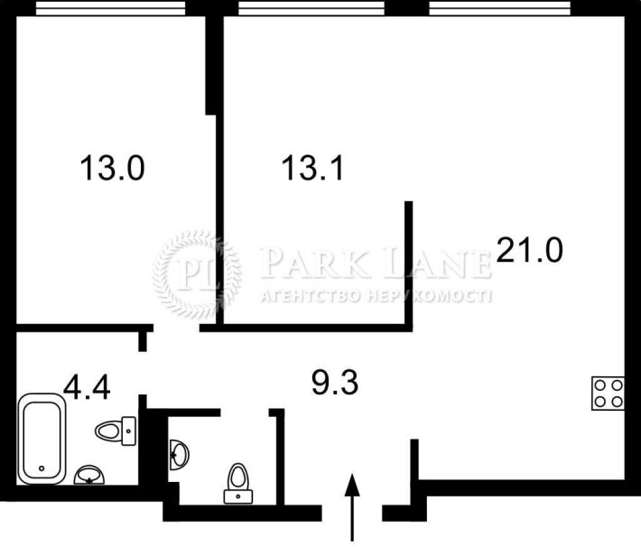 1к ЖК Dibrova Park Діброва Парк готова до чистового ремонту Сирецька - фото 1