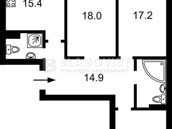 Продаж 3-х кімн кв-ри 95м2 ЖК Навігатор пров.Балтійський 3А Монолітний Киев