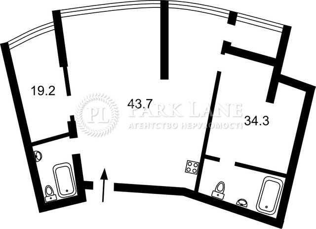 2кімн в будинку Бізнес класу біля Ботсаду Гришка - фото 1
