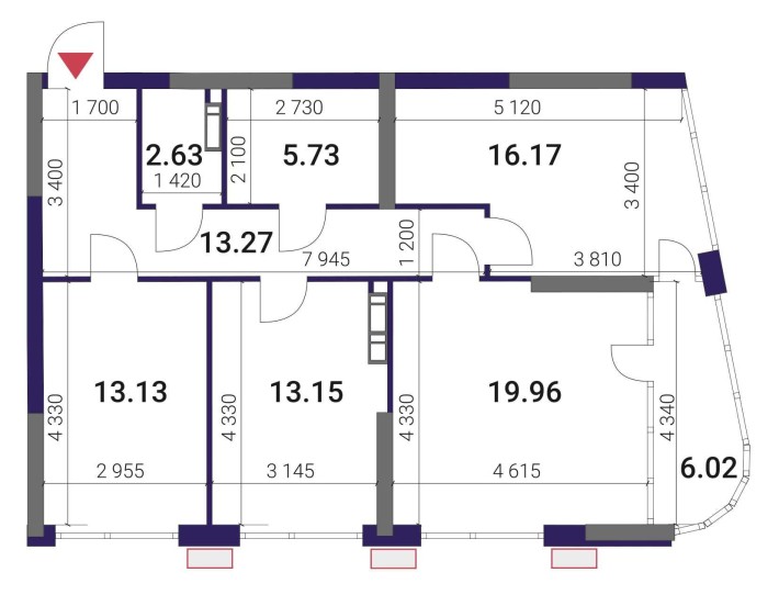3-кімнатна квартира ЖК «Great» - фото 1
