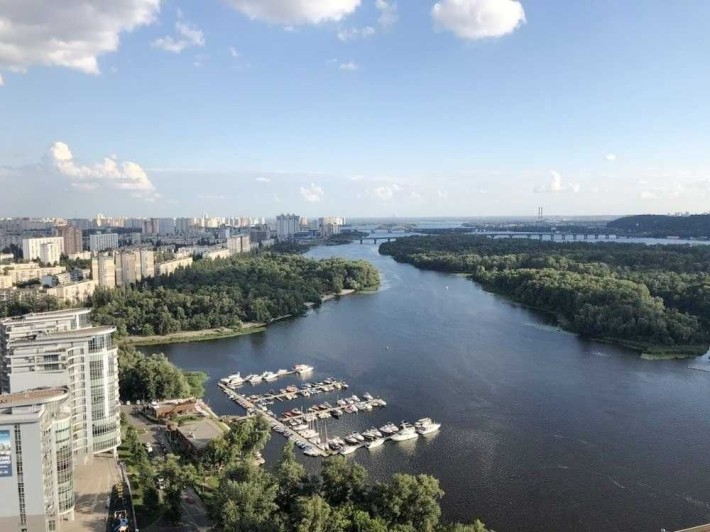 Видова на р.Дніпро дворівнева 5К ЖК Сонячна Рив’єра М.Слобідська 3а - фото 1