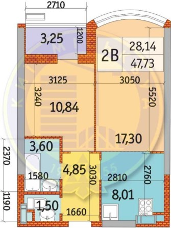 Продаж 2 кімн. квартири БК "Курнатовського" (ЖК "Курнатовского") - фото 1