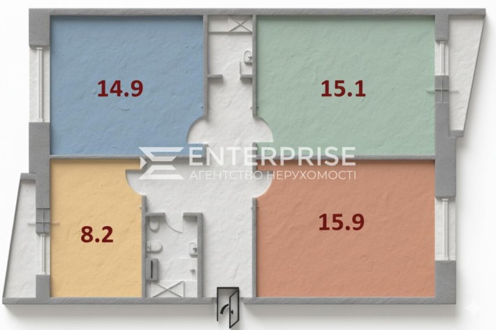 Продаж 3 к. квартири з ремонтом, проспект Тичини, Березняки - фото 1