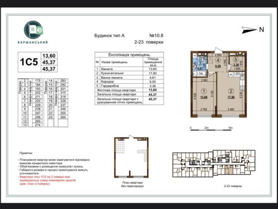 Жк «Варшавський», дім 10.8 , тип 1С5. Від власника Київ