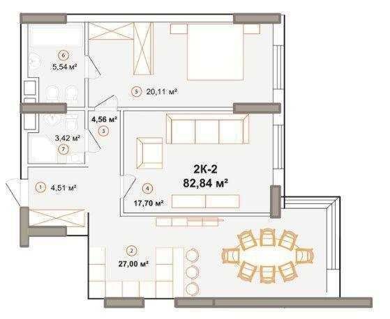 Продаж 2к квартири в ЖК Edelweiss House, Едельвейс Печерськ - фото 1
