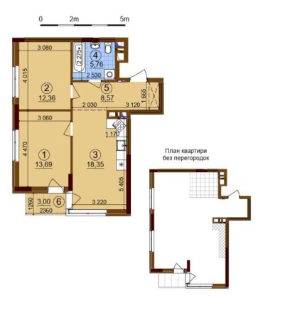 Квартира Варшавкий 2 60 кв. вул. Родини Крістерів, 14в - фото 1