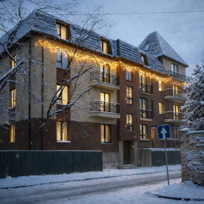 Двокімнатна квартира 62.8 м² у клубному будинку на Яслинській, 3. - фото 1