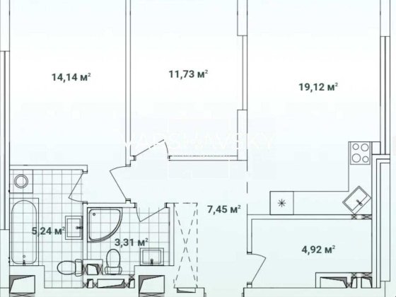 Продаж 2х кімнатної квартири Варшавський3, б.10.7 перепоступка Київ