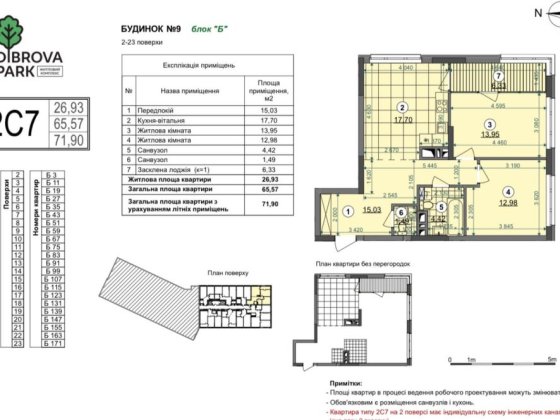 Продам 2к квартиру, Діброва Парк,вид у двір Київ