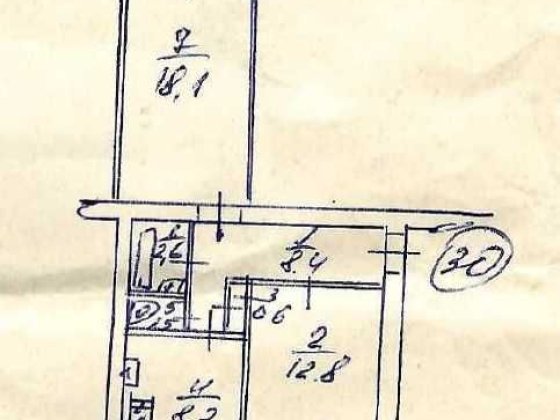 Продаж 2-к квартири 54,4 м2 м.Київ, вул.Лондонська, 6   64 000$ Киев