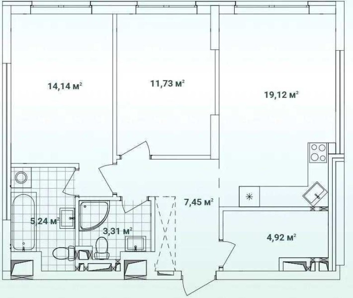 Продаж!!! 2-кімнатна квартира ЖК Варшавський 3 буд. 10.7 - фото 1
