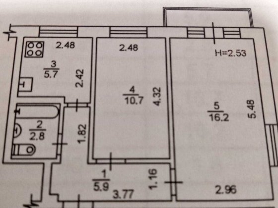 Роздільна 2-х кімнатна. вул. Михайла Донця 18 А Київ