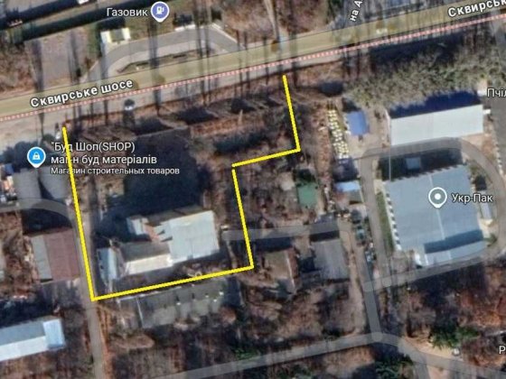1880м2+52 сот фасад довжиною 100 метрів поруч ЖД Біла Церква