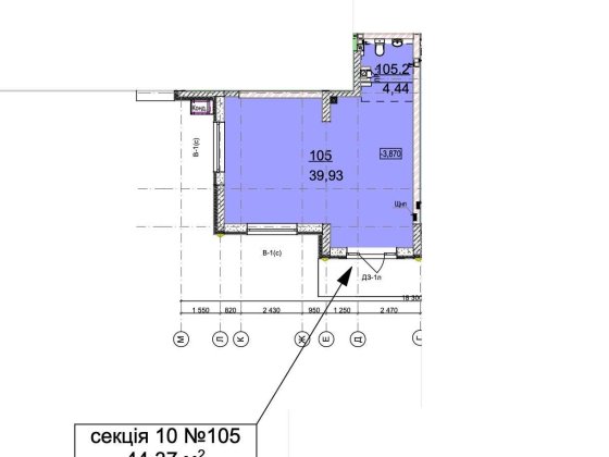 Комерція фасад в ЖК Гранд Бурже Буча