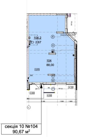 Фасадна комерція Гранд Бурже 91 м2 - фото 1