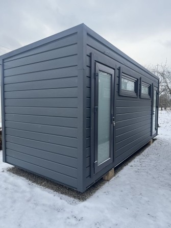 Модульний будинок комерційного призначення 2,5*7м під бізнес, офіс - фото 1
