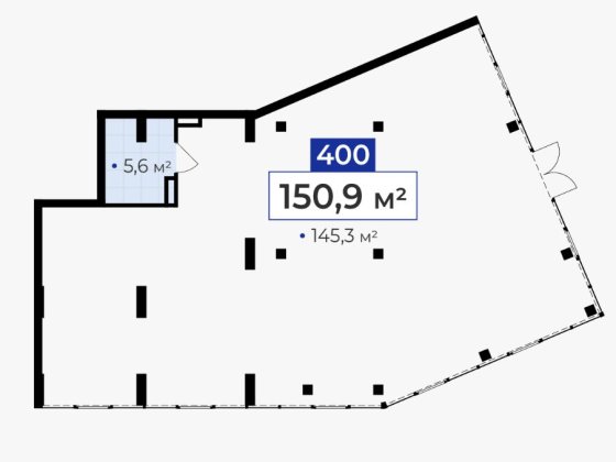Фасадне комерційне приміщення у новобудові Ивано-Франковск