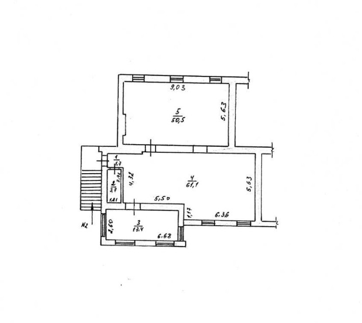 Нежитлові приміщення 134,4 м2, Миколаїв, вул. І. Бедзая 98 б/4 - фото 1