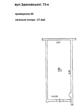 Продаж приміщення 27м2 ЖК Сонячна Брама Здановської 73-е - фото 1