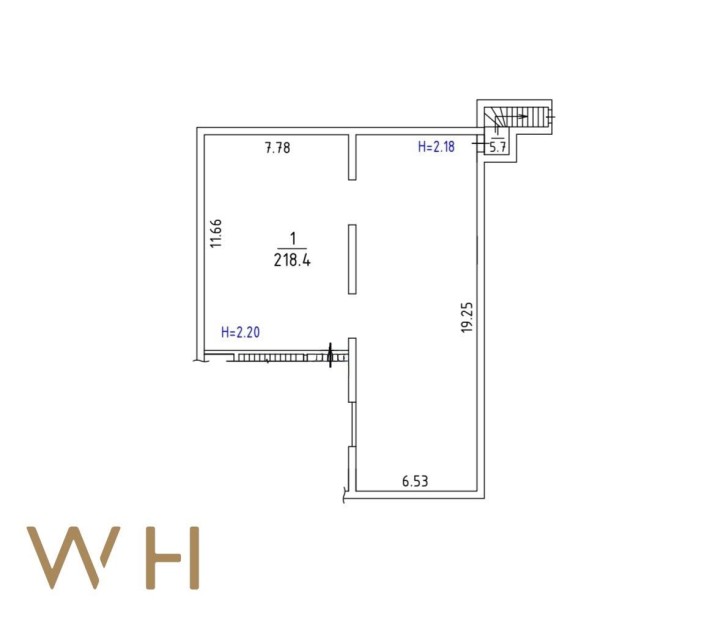 Продаж підвального приміщення 218,4 m², Трублаїні 3, Без % - фото 1