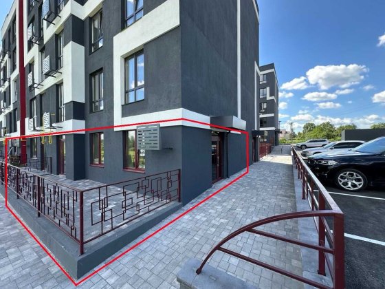 Комерційне приміщення 54м2 з фасадним входом у ЖК Рідний-2 Гатне