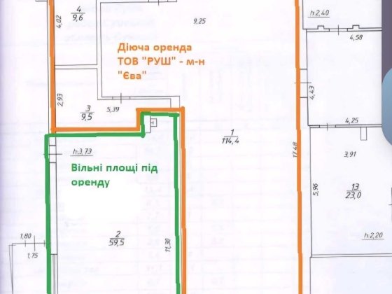Оренда приміщення біля ринку СКД 60м2 Суми