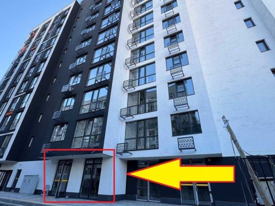 Оренда офісу, ЖК Forward, Ростиславська 5, 1-й поверх, фасад. Киев