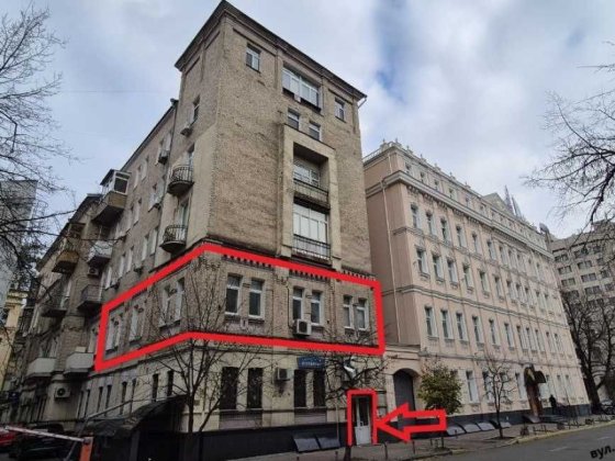 Без%! Оренда офісу Печерськ, Липки, вул. Інститутська,19-В фасад!