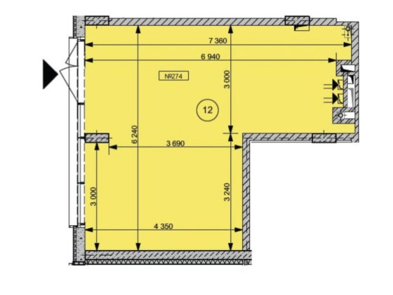 Комерційне приміщення 36м2 (6 міс канікули), ЖК Файна Таун,без комісії