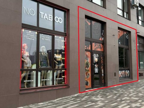 Оренда  фасад  пр-т Європейського Союзу (Правди) 45А Київ