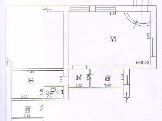 Здам 80 м2,  3 хв метро "Холодна гора", вул Полтавський Шлях Харків