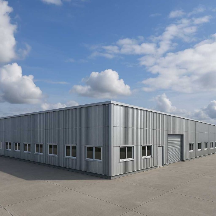 Великий контейнерний комплекс для складу — модульна споруда 1500 м² - фото 1