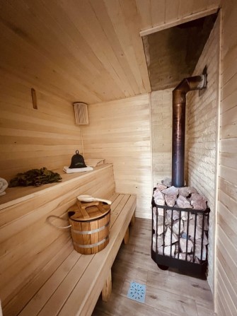 Баня на дровах , номера посуточно, почасово , беседка  Обуховка - фото 1