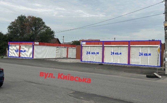 Оренда приміщення МАФ Тарасівка Боярка фасад вул. Київська - фото 1