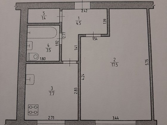 Обмін 1-кімн квартири на дачу/ будинок/ садову ділянку Шостка