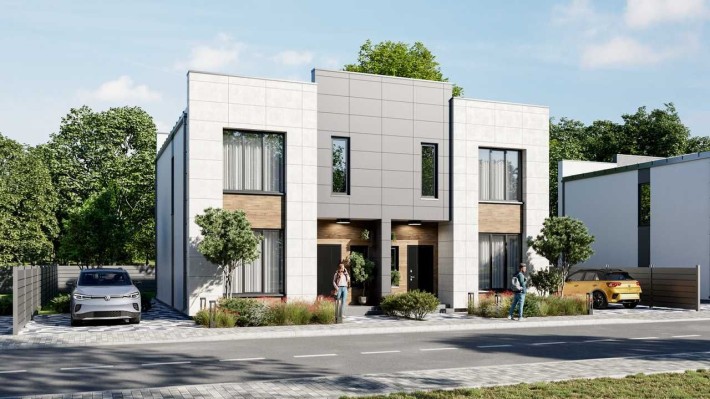 Дуплекс двоповерховий 115 кв.м. на 2,5 сотках землі с. Білогородка - фото 1