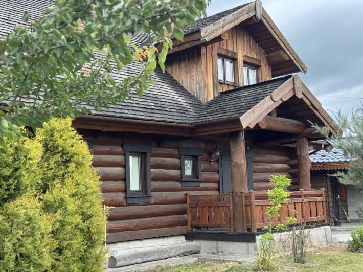 Крушинка, будинок -зруб з карпатськоі смереки, газ,40 соток - фото 1