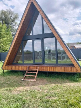 Домокомплект каркасного будинку типу А-фрейм - фото 1