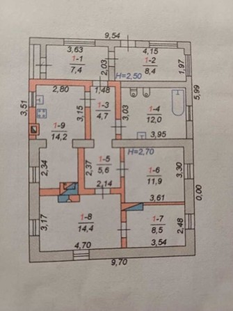 Окремий будинок 87 кв.м з приватизованою ділянкою - фото 1