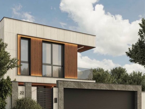 Новый дом из красного кирпича 220 м² с бассейном и террасой на Фонтане Одеса