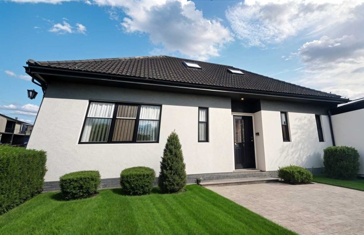 Новый 1-но этажный дом 4 сотки Закрытая территория РАССРОЧКА - фото 1