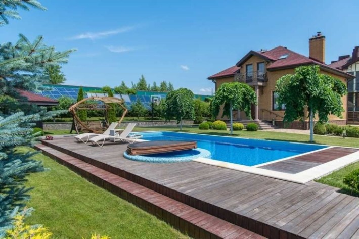 Без % Оренда будинку 150 метрів, Київ, Троєщина, басейн, ландшафт - фото 1