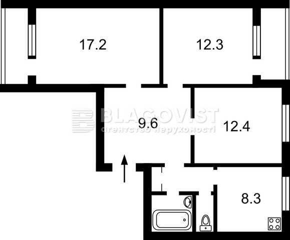 3 кім.квартира Оболонський р-он, Мінський масив,Панча Петра, 5 - фото 1